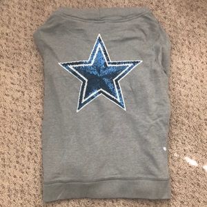 Dallas Cowboys sequined zip hoodie